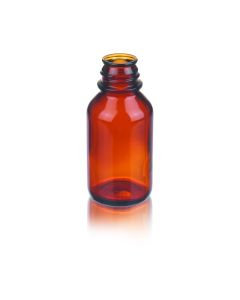 DWK WHEATON®Media / Lab Bottle, non graduated, without cap, amber, 125 mL