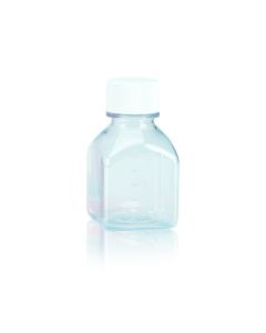 DWK WHEATON® Square PET Media Bottle, Sterile, 125 mL
