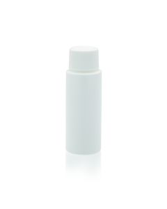 DWK WHEATON® Cylinder Round Bottle, White, 30 mL, LDPE Foam, Case of 72