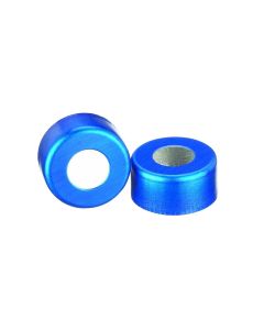 DWK WHEATON® Unlined Open Top Aluminum Seal, 11mm, Blue