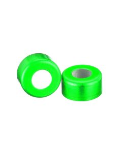 DWK WHEATON® Unlined Open Top Aluminum Seal, 11mm, Green