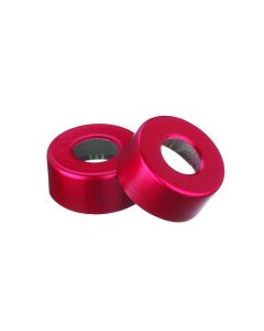 DWK Wheaton Unlined Aluminum Seal, 13mm, Red, Open Top