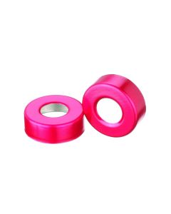 DWK Wheaton Unlined Aluminum Seal, 20mm, Red, Open Top