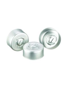 DWK Wheaton Unlined Aluminum Seal, 13mm, Natural, Center Disc Tear-Out