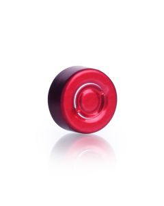 DWK Wheaton Unlined Aluminum Seal, 13mm, Red, Center Disc Tear-Out