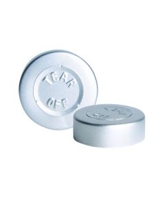 DWK Wheaton Unlined Aluminum Seal, Center Disc Tear-Out, 30 Mm