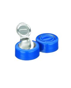 DWK WHEATON® Unlined Aluminum Seal, 13mm, Blue, Tear-Off