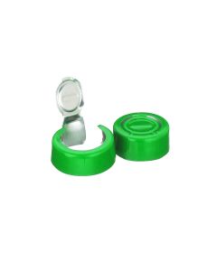 DWK WHEATON® Unlined Aluminum Seal, 13mm, Green, Tear-Off