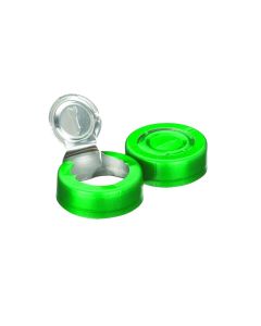 DWK Wheaton Unlined Aluminum Seal, 20mm, Green, Tear-Off