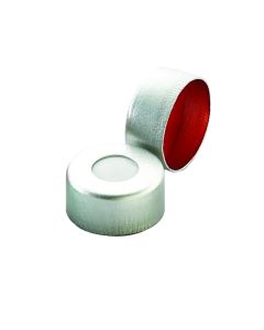 DWK WHEATON® Lined Aluminum Seal, PTFE / Silicone, Open Top, Natural, 11 mm