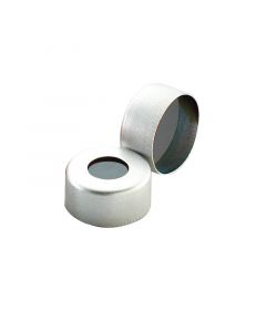 DWK WHEATON® Lined Aluminum Seal, PTFE / Gray Butyl, Open Top, Natural, 11 mm