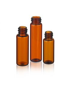 DWK WHEATON® LAB FILE® Sample Vials, Standard Vials Without Caps, Amber, 4 mL