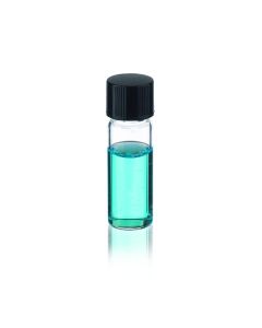 DWK WHEATON® LAB FILE® Sample Vials, 2mL Standard Vials With Caps Attached, Clear, 14B Rubber