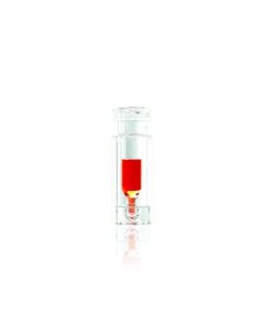 DWK WHEATON® 12 x 32mm Plastic Vial With 0.1mL Insert, Clear Crimp Top
