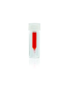 DWK WHEATON® Screw Top Vial 15 x 45mm, Limited Volume Glass Insert With Bottom Spring