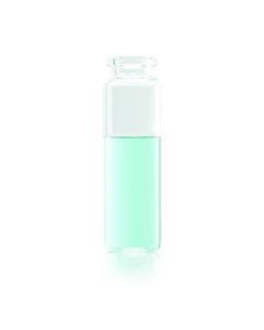 DWK WHEATON® Crimp Top Headspace Vial, Rounded Bottom, Beveled Finish, 20 mL