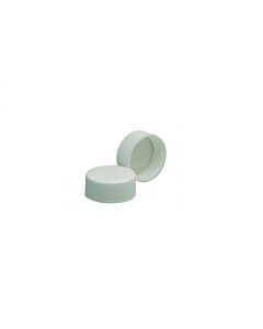 DWK WHEATON® White Polypropylene Screw Cap, PTFE-Faced Foamed Polyethylene Liner, 24-400, Case of 5,500