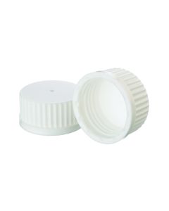 DWK WHEATON® Lab 45™ Accessory, Replacement Cap, White Polypropylene Cap Without Sealing Ring
