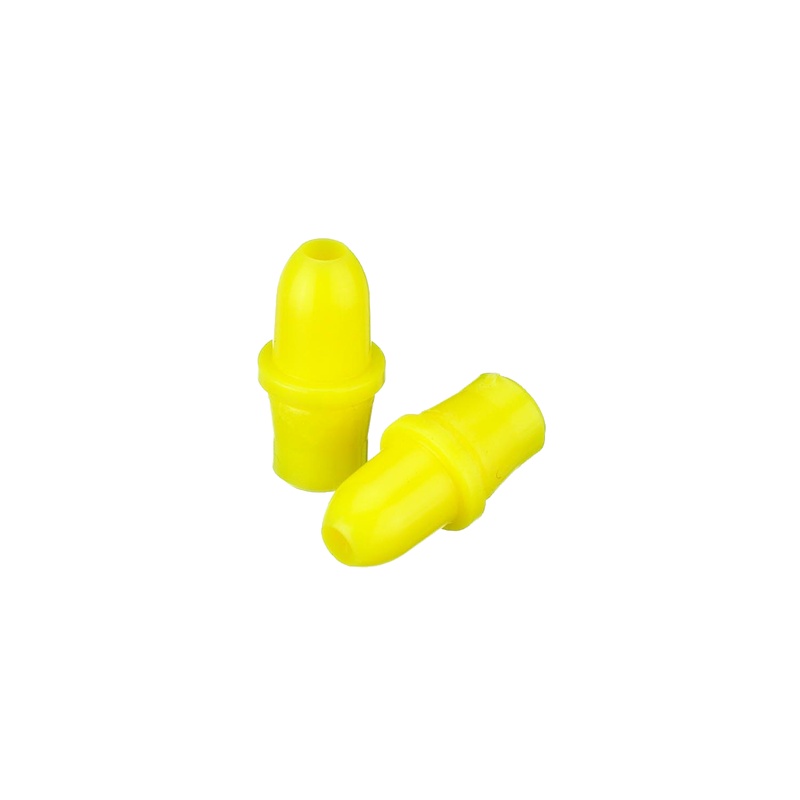 DWK WHEATON® Extended Controlled Dropper Tip, 8mm, Yellow, Case of 100
