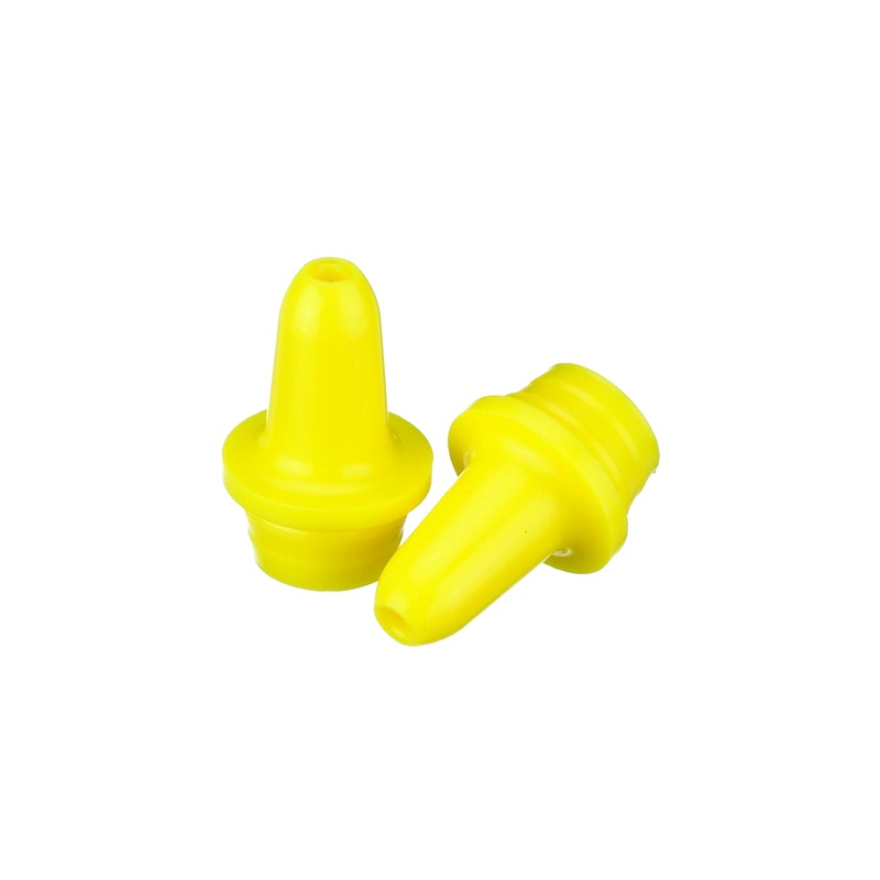 DWK WHEATON® Extended Controlled Dropper Tip, 13mm, Yellow, Case of 100
