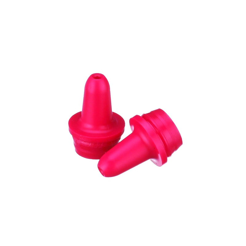 DWK WHEATON® Extended Controlled Dropper Tip, 15mm, Red, Case of 100