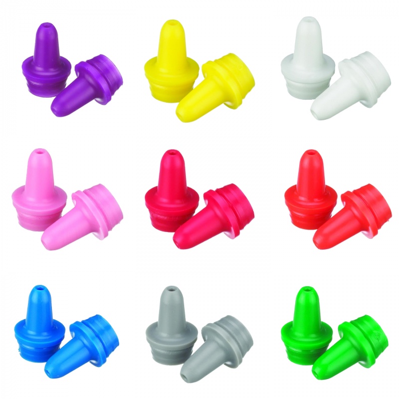 DWK WHEATON® Extended Controlled Dropper Tip, 15mm, Blue, Case of 100