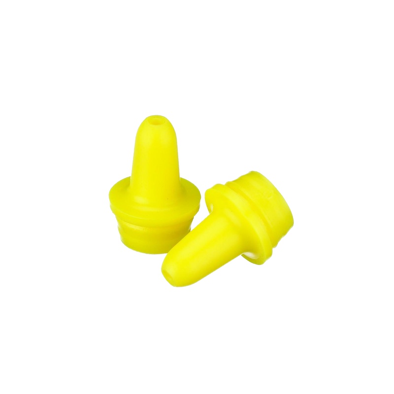 DWK WHEATON® Extended Controlled Dropper Tip, 15mm, Yellow, Case of 100