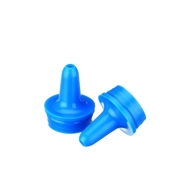 DWK WHEATON® Extended Controlled Dropper Tip, 20mm, Blue, Case of 100