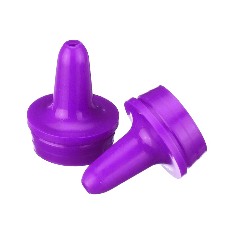 DWK WHEATON® Extended Controlled Dropper Tip, 20mm, Purple, Case of 100