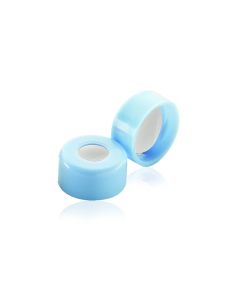 DWK WHEATON® 11mm Snap Caps, With PTFE / Silicone Septa, Blue Cap