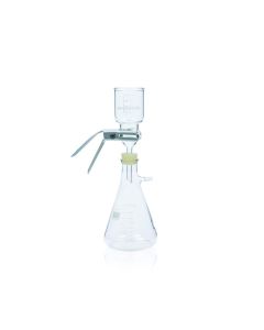 DWK WHEATON® 47mm Filtration Assembly No 8 Stopper With Fritted Glass Support, 300mL Funnel