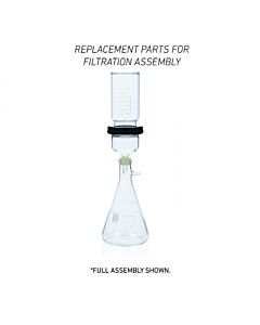 DWK WHEATON® 90mm Filtration Assembly Replacement Parts, Component Parts, Glass Funnel, 90mm, 1L, With Screw Collar