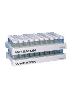 DWK WHEATON® Polypropylene Vial Racks, 50 Positions, 28.1 mm Open ID