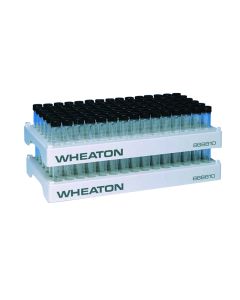 DWK WHEATON® Polypropylene Vial Racks, 90 Positions, 17.1 mm Open ID