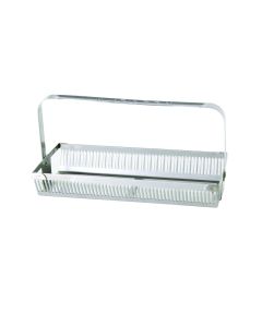 DWK WHEATON® Stainless Steel Rack, 50 Slide Unit, with Handle Attached