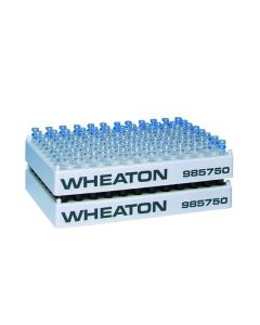 DWK WHEATON® Polypropylene Vial Racks, 96 Positions, 9.5 mm Open ID