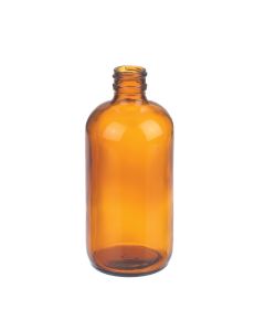 DWK WHEATON® Boston Round Bottle, 8oz, amber, without cap, no liner, case of 108