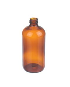 DWK WHEATON® Boston Round Bottle, 16oz, amber, without cap, no liner, case of 60