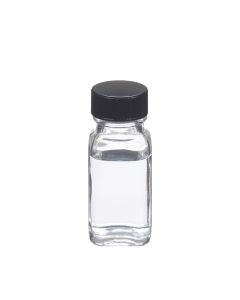 DWK WHEATON® French Square Bottle, 1oz, Rubber Lined