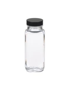 DWK WHEATON® French Square Bottle, 8oz, Rubber Lined