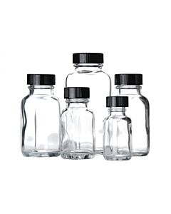 DWK WHEATON® French Square Bottle, 8oz, Poly Vinyl Lined, Case of 84