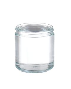 DWK WHEATON® Clear Straight Sided Jar, Without Cap, 16 oz