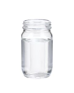 DWK WHEATON® Standard Clear Wide Mouth bottle, 8oz, Without Cap, No Liner