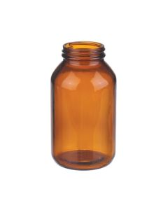 DWK WHEATON® Wide Mouth Type III Amber Packer, 16oz, Without Cap