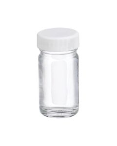 DWK WHEATON® AC Round Bottle, 30 mL, PTFE Faced Foamed Polyethylene