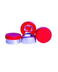 DWK Wheaton Unlined Aluminum Seal, 13mm, Red, Flip Tear-Off