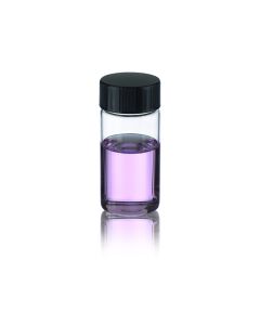 DWK WHEATON® LAB FILE® Sample Vials, 20mL Standard Vials With Caps Attached, Clear, PTFE / 14B Rubber