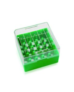 DWK WHEATON® KEEPIT® Freezer Boxes, KeepIT®-25 For External Thread Vials, Green