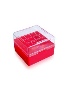 DWK WHEATON® KEEPIT® Freezer Boxes, KeepIT®-25 For External Thread Vials, Red