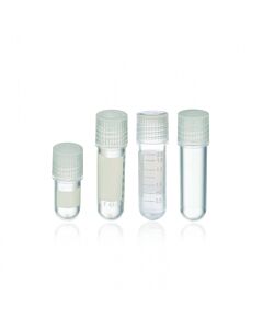 DWK WHEATON® CryoELITE® Cryogenic Vials, Round Bottom, 2 mL, With Patch, External Thread, Non-Sterile